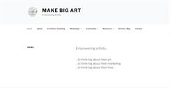 Desktop Screenshot of makebigart.com