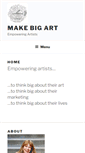 Mobile Screenshot of makebigart.com